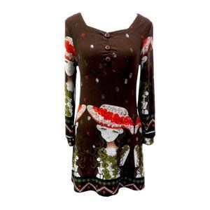 Hessi Vintage Japanese Anime Lady Garden Dress Size M